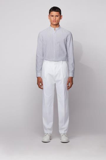Koszule BOSS Slim Fit Białe Męskie (Pl65305)